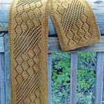 Knit Leaf Pattern Scarf Streaming Leaves Scarf Knitting Pattern Halcyon Yarn