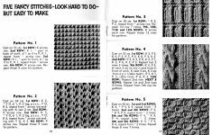 Knit Stitches Patterns Five Fancy Knitting Stitches Look Hard But Easy To Make Vintage