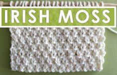 Knit Stitches Patterns Irish Moss Knit Stitch Pattern Youtube