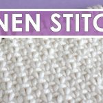 Knit Stitches Patterns Linen Knit Stitch Pattern One Color Youtube