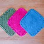 Knit Washcloth Pattern Easy Easy Knit Dishcloth Washcloth 3 Steps With Pictures