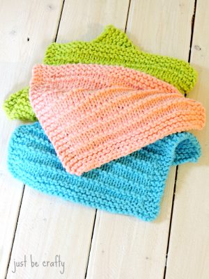 Knit Washcloth Pattern Easy Farmhouse Kitchen Knitted Dishcloths Just Be Crafty