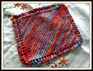 Knit Washcloth Pattern Easy How To Knit A Dishcloth