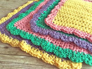 Knit Washcloth Pattern Free Easy Emma Washcloth Free Crochet Pattern Swanjay