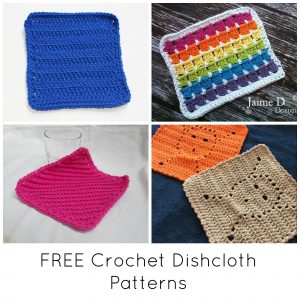 Knit Washcloth Pattern Free Easy Free Quick Cute Crochet Dishcloth Patterns