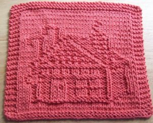 Knit Washcloth Pattern Free Simple Digknitty Designs Gingerbread House Too Knit Dishcloth Pattern