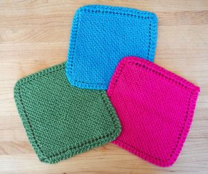 Knit Washcloth Pattern Free Simple Easy Knit Dishcloth Washcloth 3 Steps With Pictures