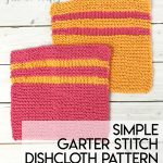Knit Washcloth Pattern Free Simple Simple Garter Stitch Dishcloth Pattern Free Pattern Just Be Crafty