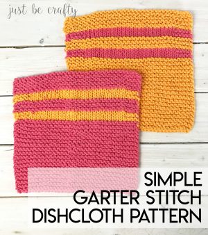 Knit Washcloth Pattern Free Simple Simple Garter Stitch Dishcloth Pattern Free Pattern Just Be Crafty