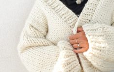 Knitting Ideas And Patterns Inspiration Simone Chunky Cardigan Knitting Pattern And Kit Flax Twine