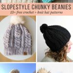 Knitting Ideas And Patterns Inspiration Slope Style 13 Free Knit Crochet Chunky Hat Patterns