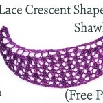 Knitting Ideas And Patterns Lace Shawls How To Knit An Easy 2 Row Lace Crescent Shaped Shawl Free Pattern