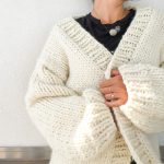 Knitting Ideas And Patterns Projects Simone Chunky Cardigan Knitting Pattern And Kit Flax Twine