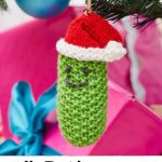 Knitting Pattern Christmas Ornament Jolly Pickle Ornament Free Knit Pattern In Super Saver Christmas