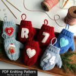 Knitting Pattern Christmas Ornament Knitting Pattern Mitten Christmas Ornament Quick Knit Etsy