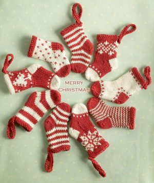 Knitting Pattern Christmas Ornament Mini Christmas Stocking Ornament Free Knitted Christmas Ornament