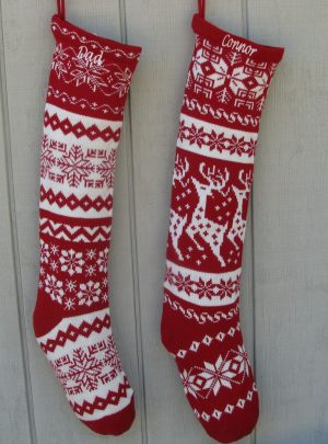 Knitting Pattern Christmas Stocking Free Knitted Christmas Stocking Patterns Red White Stockings Knit