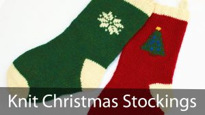 Knitting Pattern Christmas Stocking Free Learn To Knit A Christmas Stocking Part 1 Youtube