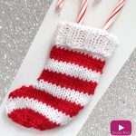 Knitting Pattern Christmas Stocking How To Knit A Mini Christmas Stocking Pattern With Video Tutorial
