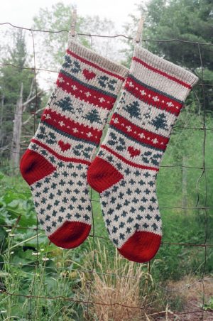 Knitting Pattern Christmas Stocking Instant Download Christmas Stocking Knitting Pattern Etsy