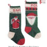 Knitting Pattern Christmas Stocking Santa Christmas Stockings Yankee Knitter Pattern Download