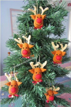 Knitting Pattern Christmas Tree Reindeer Christmas Tree Ornaments Come On How Cute Are These