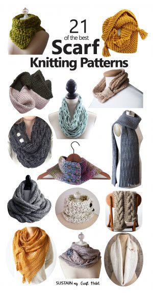 Knitting Patterns Easy Christmas Gifts 21 Of The Best Scarf Knitting Patterns Sustain My Craft Habit