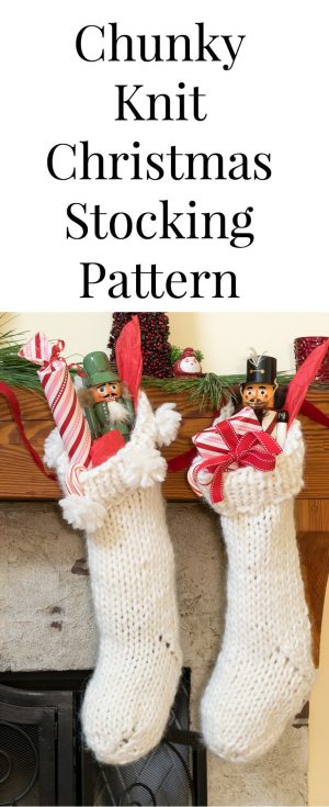 Knitting Patterns Easy Christmas Gifts Chunky Knit Christmas Stocking Pattern Christmas Decor And Festive