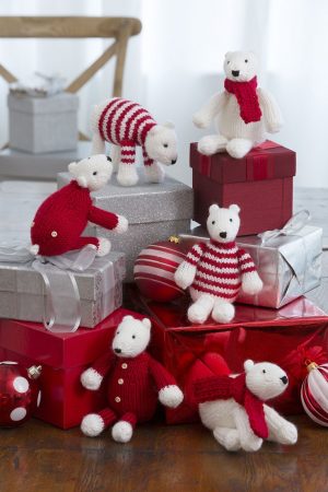 Knitting Patterns Easy Christmas Gifts Polar Bear Ornaments Free Knitting Patterns How To Knit A