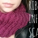 Knitting Patterns Easy Scarf Ribbed Infinity Easy Knit Pattern Scarf Tutorial Youtube