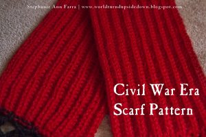 Knitting Patterns Easy Scarf World Turnd Upside Down Easy Knitting Civil War Scarf Comforter