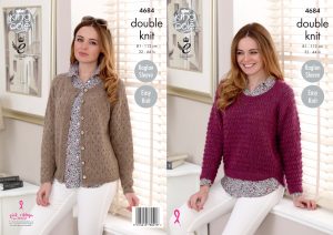 Knitting Patterns Easy Sweater King Cole Ladies Double Knitting Pattern Easy Knit Raglan Sweater