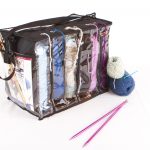 Knitting Yarn Storage Zuitcase Knitting Bag Organizer Crochet Tote Bag For Yarn Storage