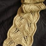 Leaf Knitting Pattern Knitting Pattern For Backyard Leaves Scarf A Double Leaf Lace