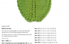Leaf Knitting Pattern Leaf Coaster M1 In This Case Is Yo For Less Noticeable Seaming