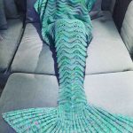 Mermaid Tail Crochet Pattern Super Soft Warm Hand Crocheted Mermaid Tail Blanket Sofa Blanket