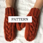 Mittens Knitting Pattern Knitting Pattern Cable Mittens Braided Cable Pattern Etsy