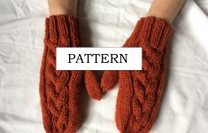 Mittens Knitting Pattern Knitting Pattern Cable Mittens Braided Cable Pattern Etsy