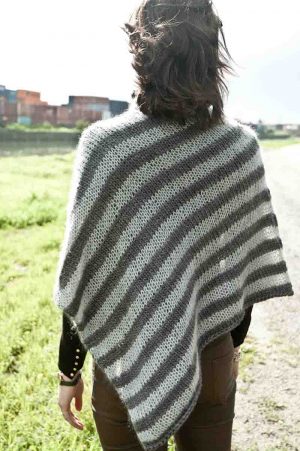 Mohair Knitting Patterns Free Poncho Pattern For A Soft Stripe Knit Cowgirlblues