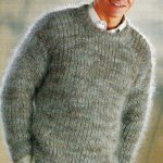 Mohair Knitting Patterns Free Sweaters 224 Mens Mohair Fishermans Rib Sweater 36 46 Vintage Knitting