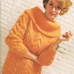 Mohair Knitting Patterns Free Sweaters Mohair Roll Collar Cable Knit Vintage 1960s Sweater Knitting Pattern