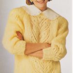 Mohair Knitting Patterns Free Sweaters Pdf Vintage Knitting Pattern Ladies Long Mohair Sweater Jumper Bust
