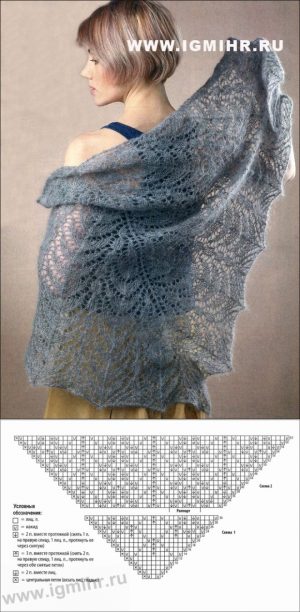 Mohair Knitting Patterns Shawl Crochet Patterns Shawl Soft Gray Shawl Made Of Mohair Knitting