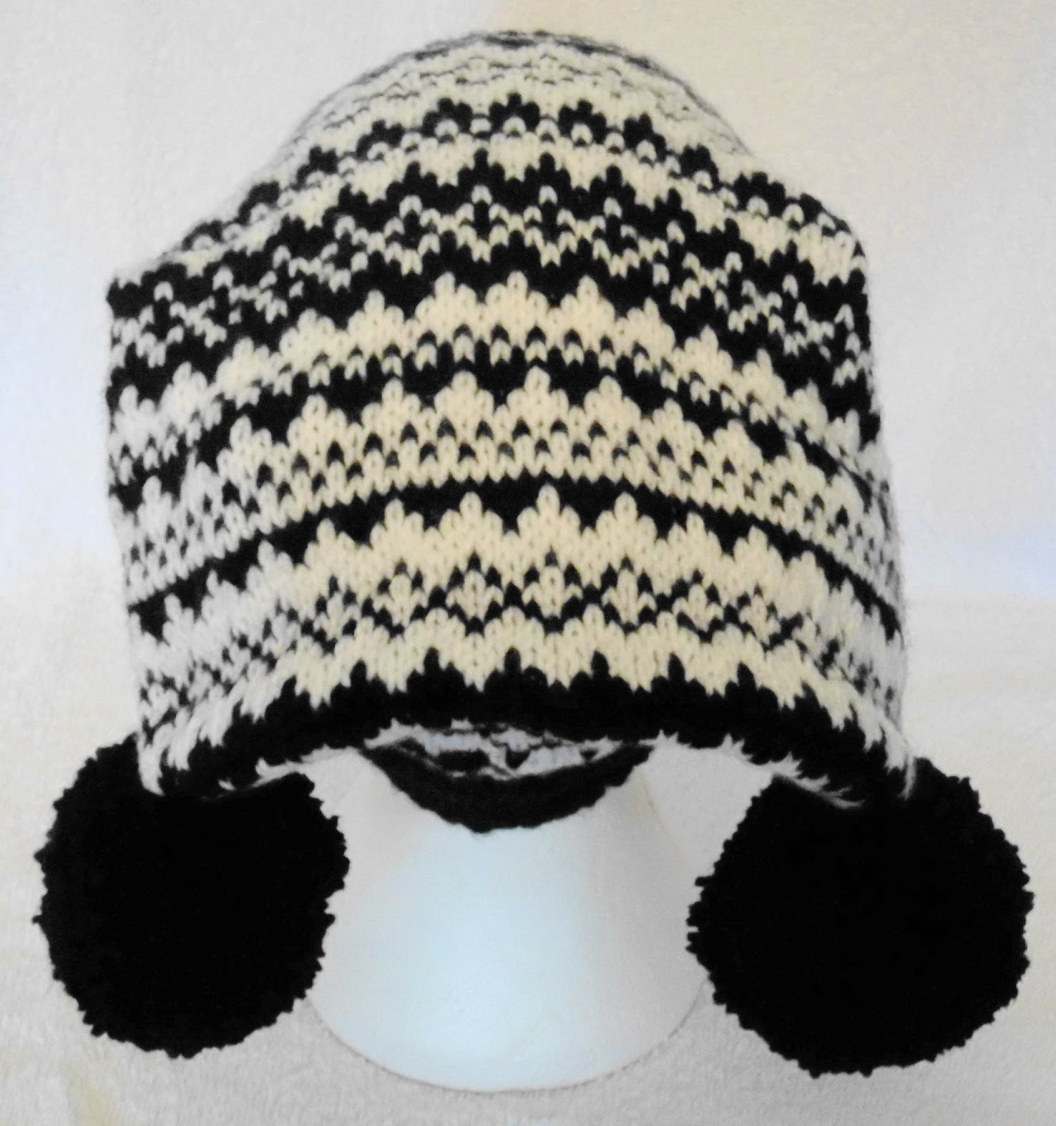 Norwegian Knitting Pattern Hat Norwegian Stripe Ski Hat Designer Hand Knitting Pattern