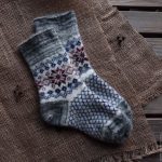 Norwegian Knitting Pattern Socks Cozy Socks With Norwegian Pattern Burgundy Snowflakes Shop Online
