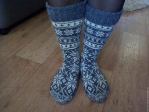 Norwegian Knitting Pattern Socks Woolen Knitted Socks With Norwegian Pattern Shop Online On