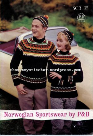 Norwegian Knitting Pattern Sweater 1950s Knitting Norwegian Sportswear Patterns Free Pattern Gamle
