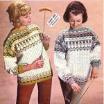 Norwegian Knitting Pattern Sweater Colorwork Sweater 1950s Norwegian Style Vintage Knitting Etsy