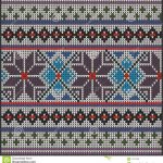 Norwegian Knitting Pattern Sweater Knitting Pattern Sweater Flower Stock Vector Illustration Of