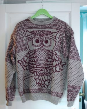 Norwegian Knitting Patterns Free Knitted Owl Wool Sweater Norwegian Traditional Pattern Free Owl